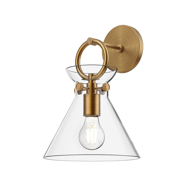 Emerson Wall Light By Alora Mood - Aged Gold/Clear