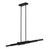 Enzo Linear Suspension by Kuzco - Large, Black in white background