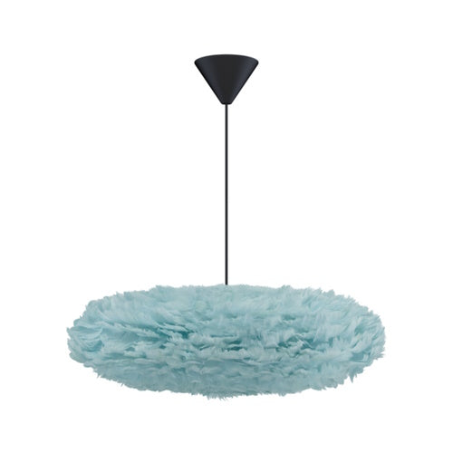Eos Esther Pendant by Umage - Medium, Blue, Cord Set Black, Canopy hanging in the kitchen