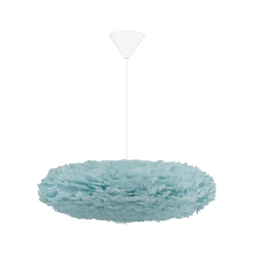 Eos Esther Pendant by Umage - Medium, Blue, Cord Set White, Canopy hanging in the kitchen