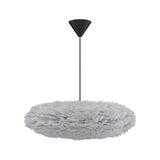 Eos Esther Pendant by Umage - Medium, Grey, Cord Set Black, Canopy hanging in the kitchen