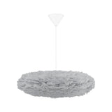 Eos Esther Pendant by Umage - Medium, Grey, Cord Set White, Canopy hanging in the kitchen