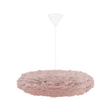 Eos Esther Pendant by Umage - Medium, Rose, Cord Set White, Canopy hanging in the kitchen