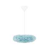 Eos Esther Pendant by Umage - Mini, Blue, Cord Set White, Canopy hanging in the kitchen