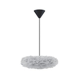 Eos Esther Pendant by Umage - Mini, Grey, Cord Set Black, Canopy hanging in the kitchen