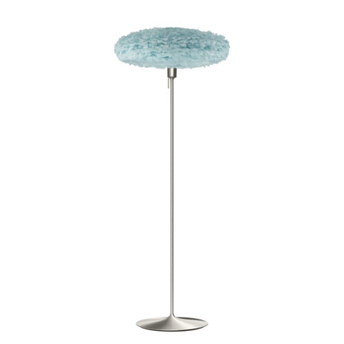 Eos Esther Floor Lamp By Umage – Large, Blue, Brushed Steel, Floor Lamp Installed in the bedroom, living, and dining room