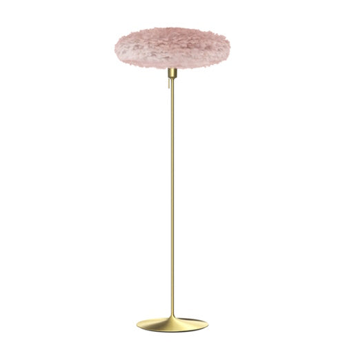 Eos Esther Floor Lamp By Umage – Large, Rose, Brushed Brass, Floor Lamp Installed in the bedroom, living, and dining room