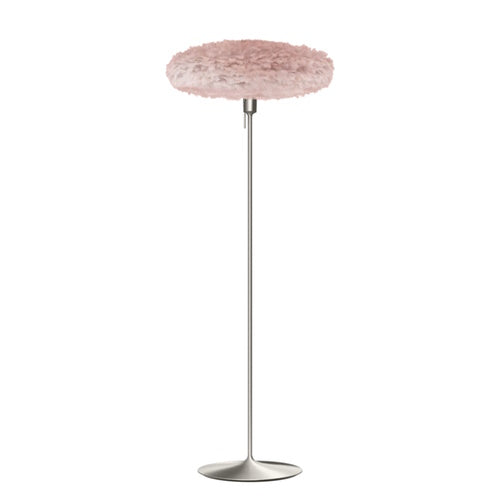 Eos Esther Floor Lamp By Umage – Large, Rose, Brushed Steel, Floor Lamp Installed in the bedroom, living, and dining room