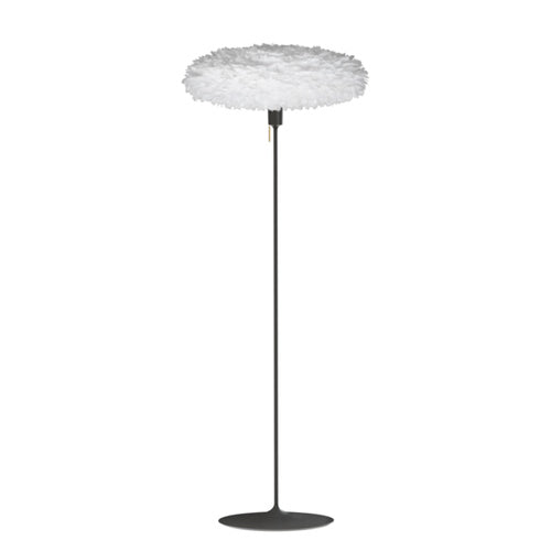 Eos Esther Floor Lamp By Umage – Large, White, Black, Floor Lamp Installed in the bedroom, living, and dining room