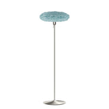 Eos Esther Floor Lamp By Umage – Medium, Blue, Brushed Steel, Floor Lamp Installed in the bedroom, living, and dining room