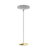 Eos Esther Floor Lamp By Umage – Medium, Grey, Brushed Brass, Floor Lamp Installed in the bedroom, living, and dining room