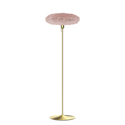 Eos Esther Floor Lamp By Umage – Medium, Rose, Brushed Brass, Floor Lamp Installed in the bedroom, living, and dining room