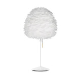 Eos Evia Table Lamp by Umage – Medium, Lampshade White, Table stand White installed in the living room or bedroom