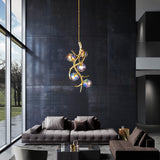 Ersa Vertical Chandelier by Brand Van Egmond - Brass, Lifestyle