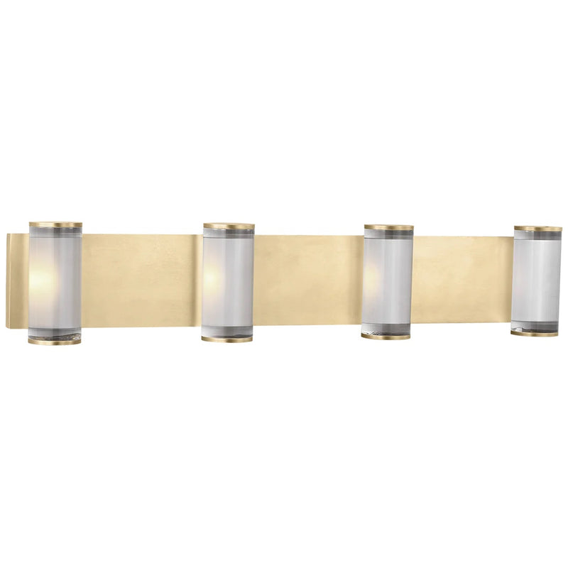 Esfera Bath Bar By Visual Comfort Model, Number Of Lights: 4 Light, Finish: Natural Brass