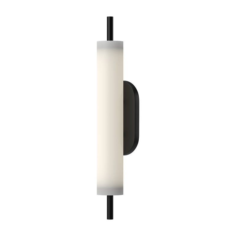 Estes Outdoor Wall Light by Kuzco - Black, In white background