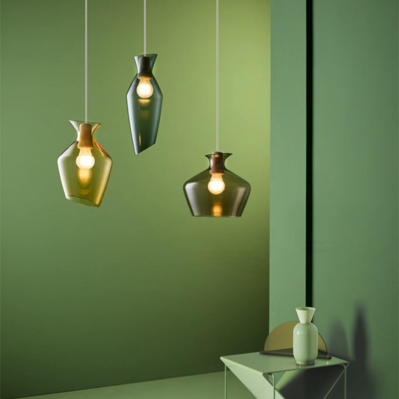 Malvasia 2 Mini Pendant by Fabbian, Color: White, Green, Amber, Smoked, ,  | Casa Di Luce Lighting