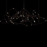 Large Brass/Bronze Flock of Light Suspension by Moooi
