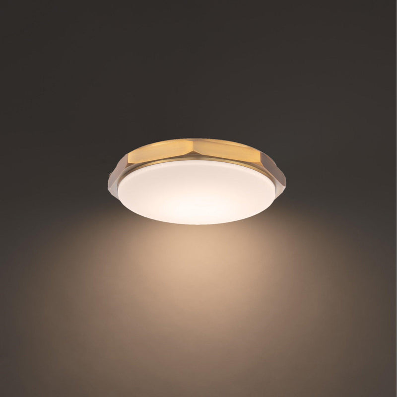 Aged Brass Large Grommet Ceiling Light by Modern Forms