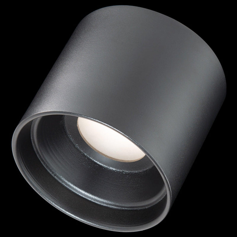 Black Downtown Round Outdoor Ceiling Mount by W.A.C. Lighting