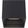 Black Downtown Square Outdoor Ceiling Mount by W.A.C. Lighting
