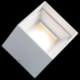 White Black Downtown Square Outdoor Ceiling Mount by W.A.C. Lighting