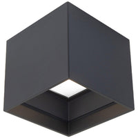 Black Kube Outdoor Ceiling Light by Modern Forms