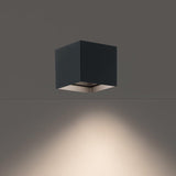 Black Kube Outdoor Ceiling Light by Modern Forms