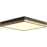 Aged Gold/Matte Black Large Sydney Two Tone Ceiling Light by Alora