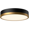 Aged Gold/Matte Black Small Adelaide Two Tone Ceiling Light by Alora