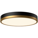 Aged Gold/Matte Black Large Adelaide Two Tone Ceiling Light by Alora