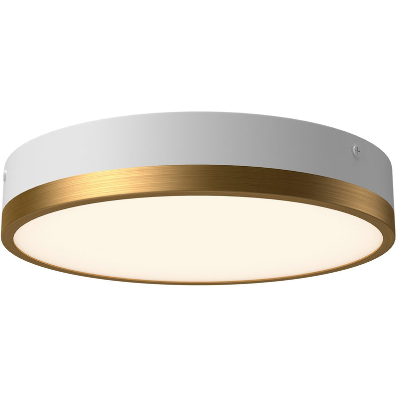 Aged Gold/White Small Adelaide Two Tone Ceiling Light by Alora