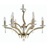FORUM CHANDELIER BY PEDRET, COLOR CLEAR CRYSTAL, FINISH: GOLD, NUMBER OF LIGHTS – 6+3, , | CASA DI LUCE LIGHTING