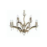 FORUM CHANDELIER BY PEDRET, COLOR CLEAR CRYSTAL, FINISH: GOLD, NUMBER OF LIGHTS – 8+4, , | CASA DI LUCE LIGHTING