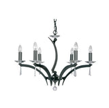 FORUM CHANDELIER BY PEDRET, COLOR CLEAR CRYSTAL, FINISH: TITANIUM, NUMBER OF LIGHTS – 6, , | CASA DI LUCE LIGHTING