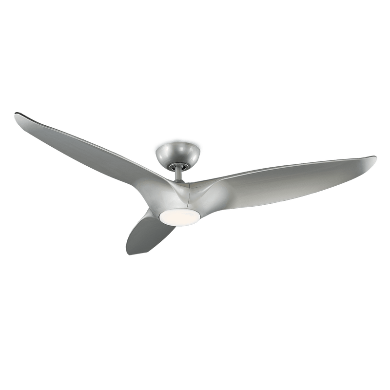 Morpheus III Ceiling Fan with Light by Modern Forms, Finish: White Glossy, Silver | Casa Di Luce Lighting