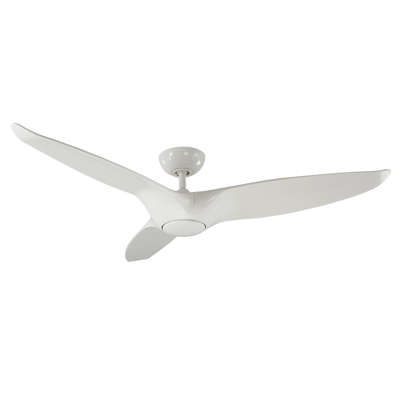 Morpheus III Ceiling Fan with Light by Modern Forms, Finish: White Glossy, Silver | Casa Di Luce Lighting