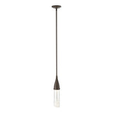FRITZ MINI PENDANT BY HUBBARDTON FORGE, FINISH: BRONZE, CLEAR GLASS, Overall Height: Multiple  | CASA DI LUCE LIGHTING