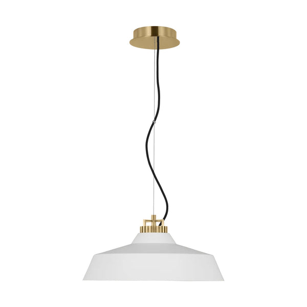Forge Short Pendant By Visual Comfort Model, Size: Small, Finish: Matte White