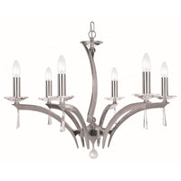 Forum 1708/6 Chandelier by Pedret, Finish: Chrome, ,  | Casa Di Luce Lighting