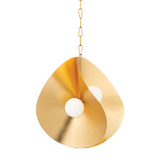 Peony Pendant - Gold 24 inch