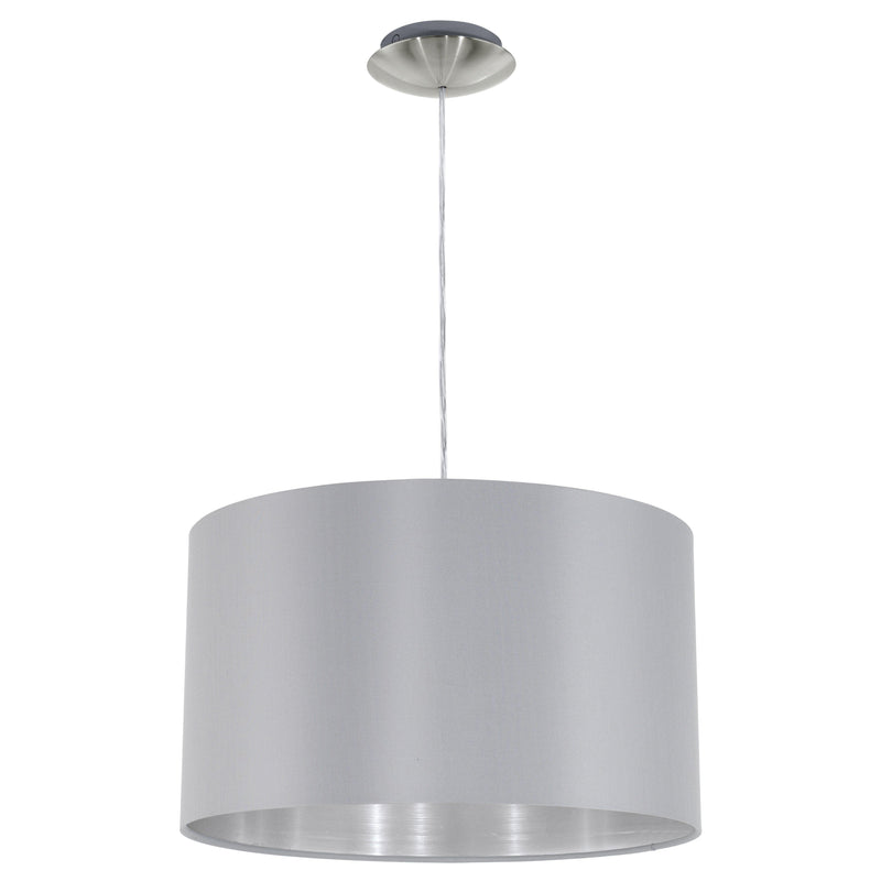 Maserlo Pendant Light by Eglo, Color: Grey/Silver, Size: Small,  | Casa Di Luce Lighting