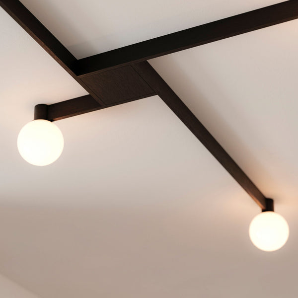 Grid Globe Ceiling Light By Toss B, Finish: black Anodized
