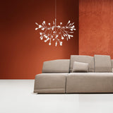 Large White Heracleum III Suspension in Living Room