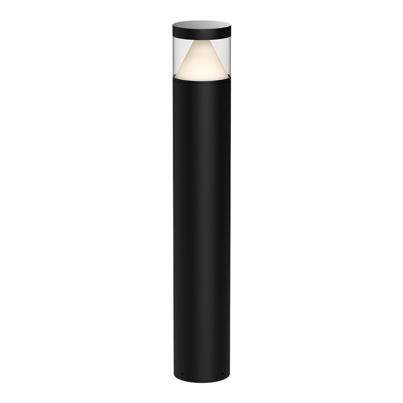 Hanover Outdoor Bollard by Kuzco - Large, Black in white background