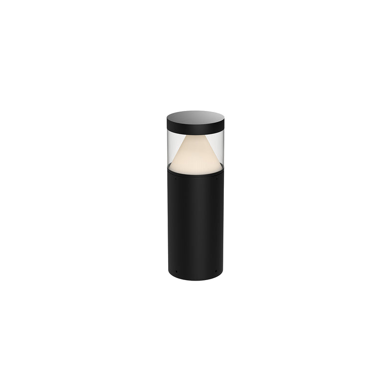 Hanover Outdoor Bollard by Kuzco - Small, Black in white background
