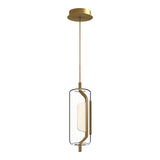 Hilo Pendant Light by Kuzco - Brushed Gold, In white background