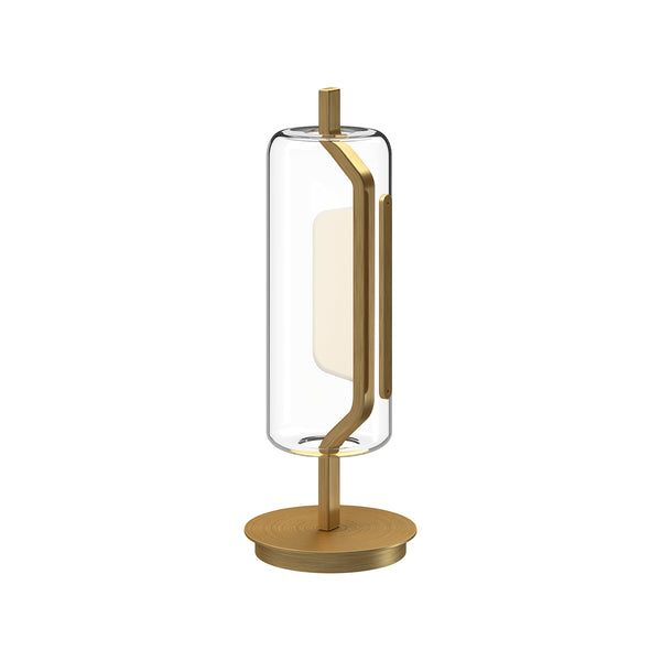 Hilo Table Light by Kuzco - Brushed Gold, In white background