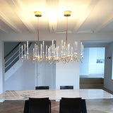 Il Pezzo Mancante 3 Long Chandelier in Dining Room