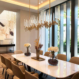 Il Pezzo Mancante 3 Long Chandelier in Dining Room